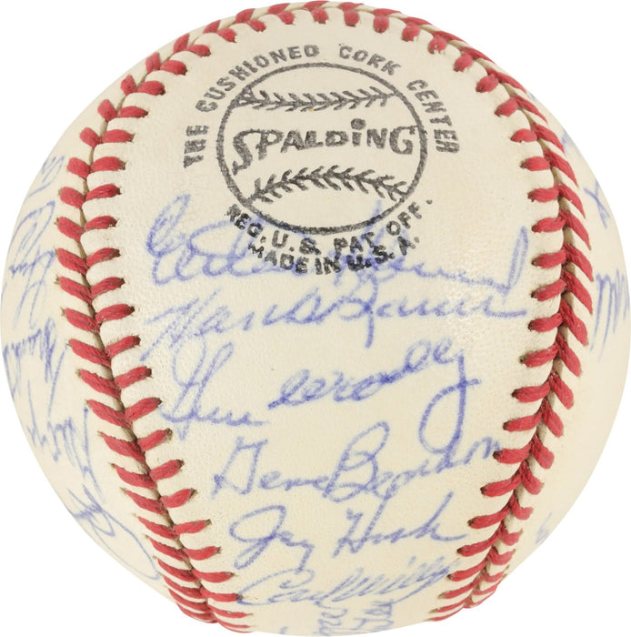 Mickey Mantle Joe Dimaggio Sweetspot Yankees Greats Signed Baseball JSA COA