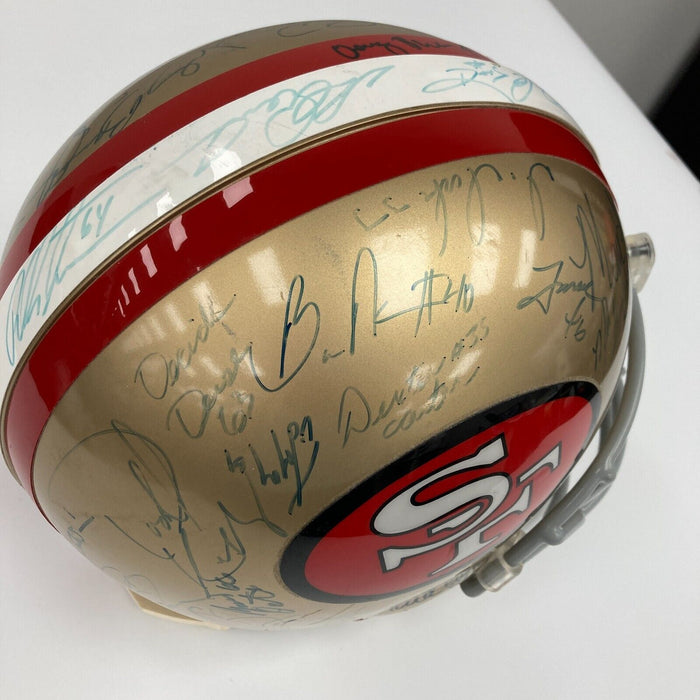 1994 San Francisco 49ers Super Bowl XXIX Champs Team Signed Game Helmet JSA COA