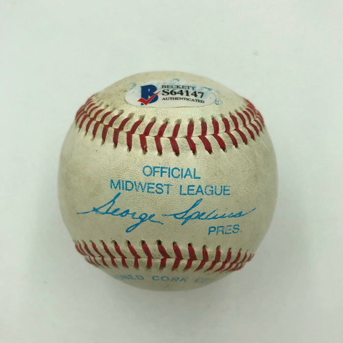 1993 Alex Rodriguez Pre Rookie Signed Game Used Minor League Baseball Beckett