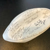 Super Bowl XXI Attendees Signed Football Joe Dimaggio Stan Musial (24) JSA COA
