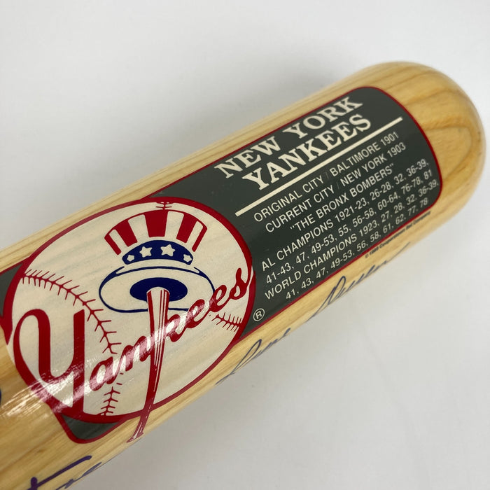 Yogi Berra Phil Rizzuto Whitey Ford New York Yankees Legends Signed Bat JSA COA