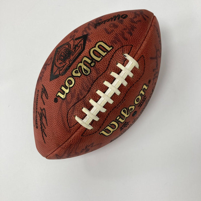 1994 Cleveland Browns Team Signed NFL Wilson 75th Anniversary Game Football
