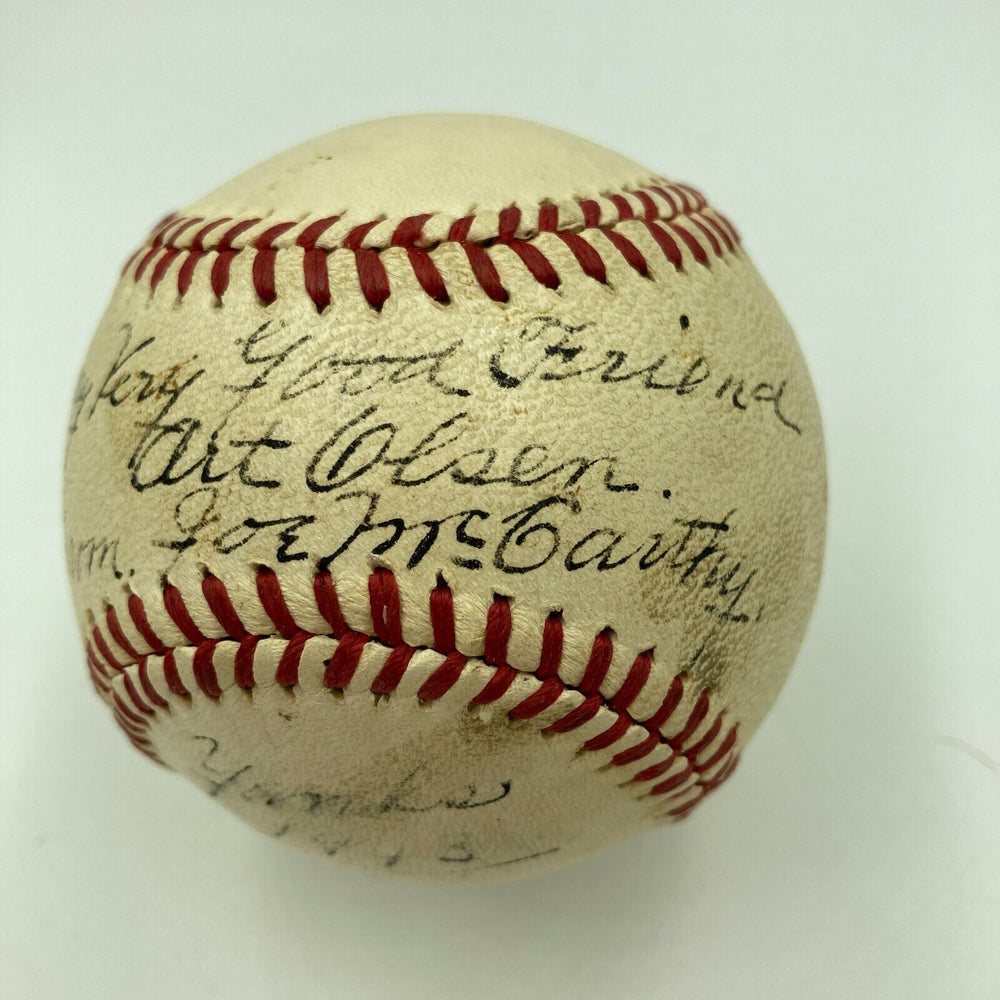 Joe Mccarthy "1943 Yankees" Single Signed American League Baseball JSA COA RARE