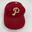 Vintage 1960's Philadelphia Phillies Game Used Wilson Baseball Cap Hat