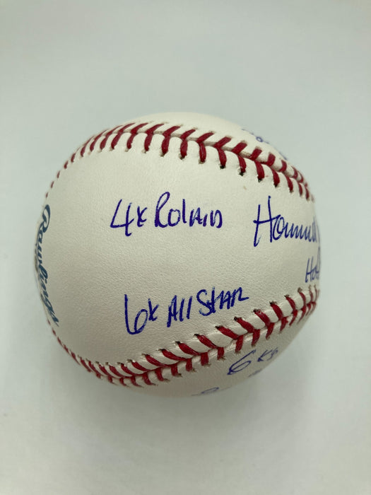 Bruce Sutter Full Name Signed Heavily Inscribed STAT Baseball PSA DNA COA