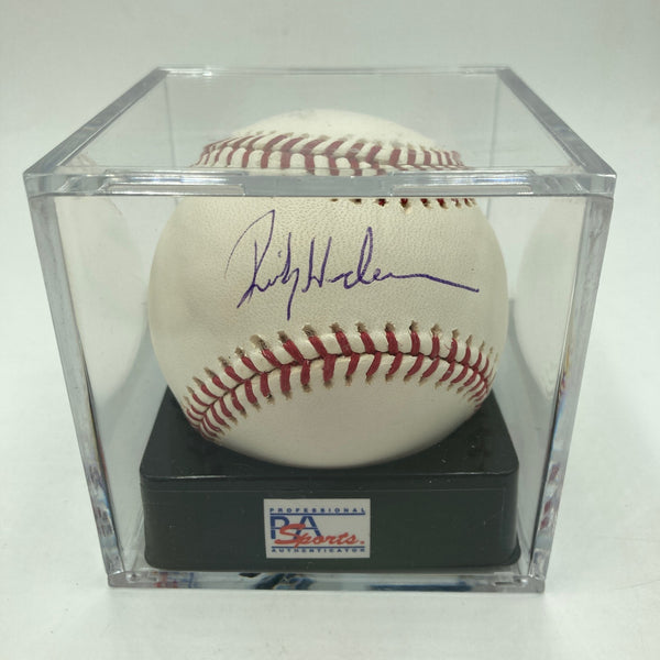 Rickey Henderson Signed Major League Baseball PSA DNA Graded 10 GEM MINT