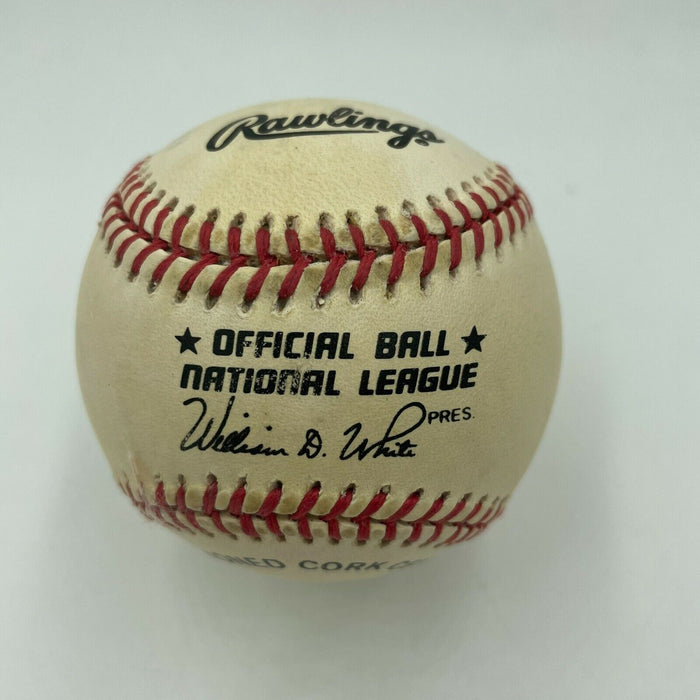 Willie Mays & Hank Aaron 3,000 Hit 500 Home Run Club Signed Baseball JSA COA