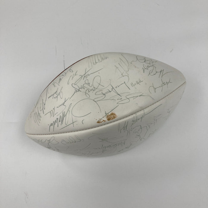 1989 San Francisco 49ers Super Bowl Champs Team Signed Football JSA COA