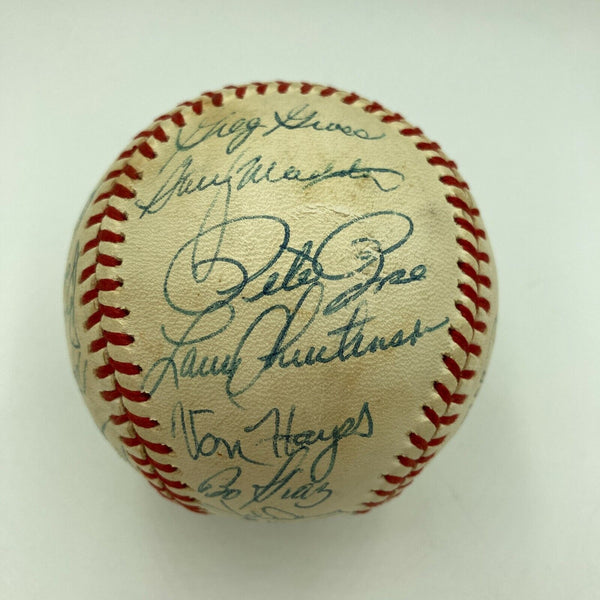 Beautiful 1983 Philadelphia Phillies NL Champs Team Signed Baseball JSA COA