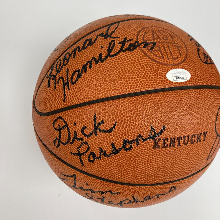 1977-1978 Kentucky Wildcats NCAA Champs Team Signed Basketball JSA COA
