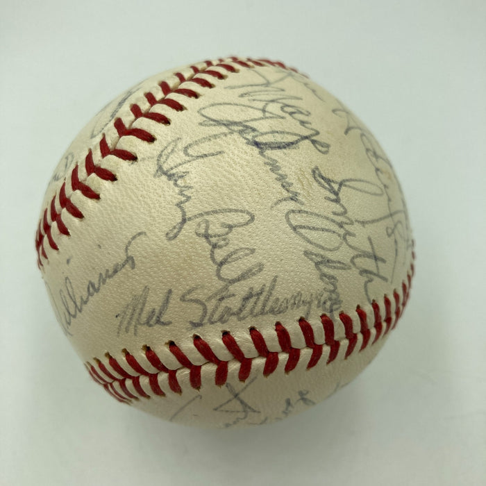 1968 All Star Game Team Signed Baseball With Mickey Mantle JSA COA