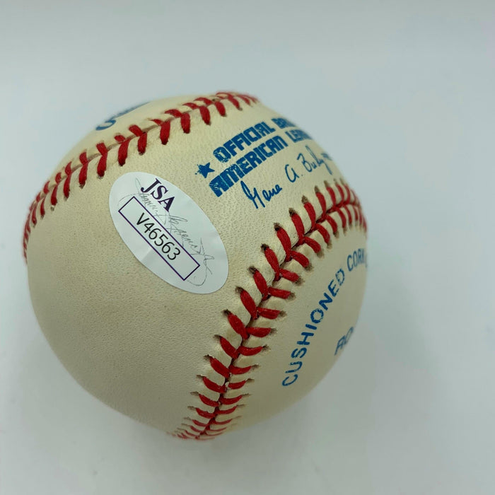 Mike Hartenstine Chicago Bears NFL Single Signed Baseball With JSA COA