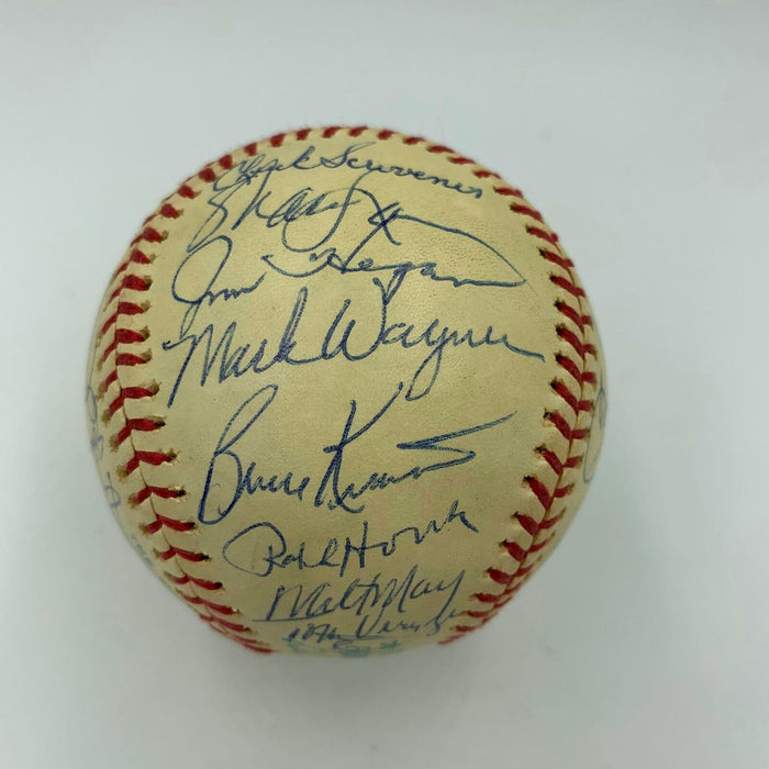 Beautiful 1976 Detroit Tigers Team Signed Baseball 33 Sigs With JSA COA