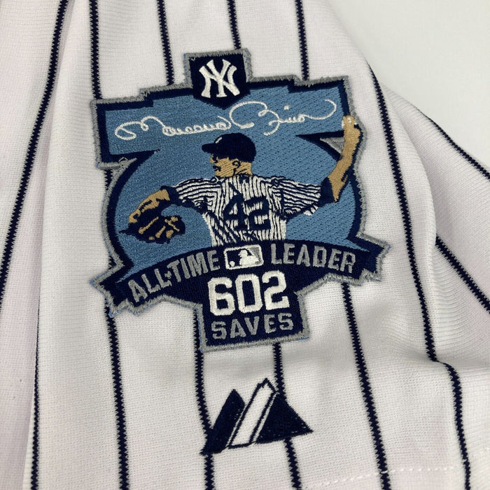 Mariano Rivera Signed Heavily Inscribed NY Yankees STAT Jersey Steiner COA