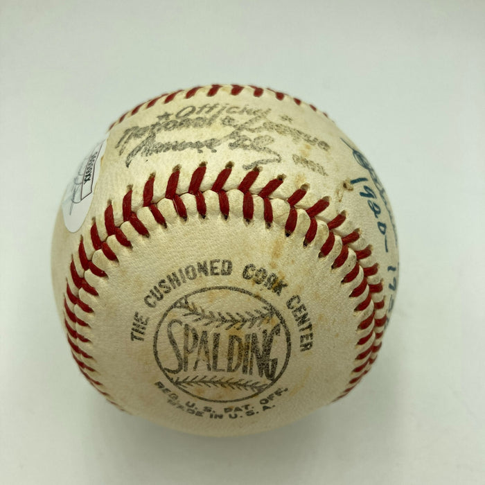 Beautiful Jesse Haines Single Signed National League Baseball JSA COA