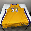 2003-04 Shaquille O'Neal Los Angeles Lakers Game Used Signed Jersey MEARS COA