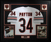 Walter Payton Signed Heavily Inscribed STATS Chicago Bears Jersey PSA DNA COA