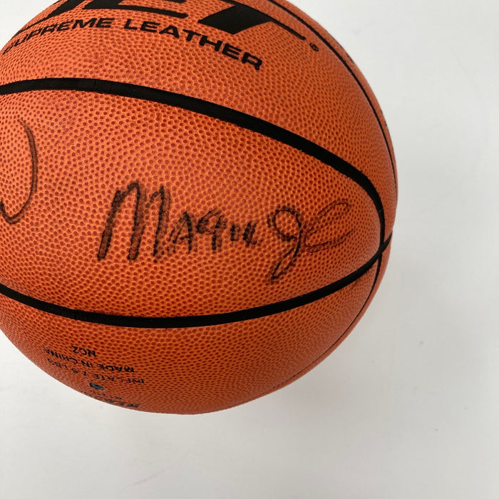 Michael Jordan Bill Russell Magic Johnson Larry Bird Signed Basketball UDA & JSA