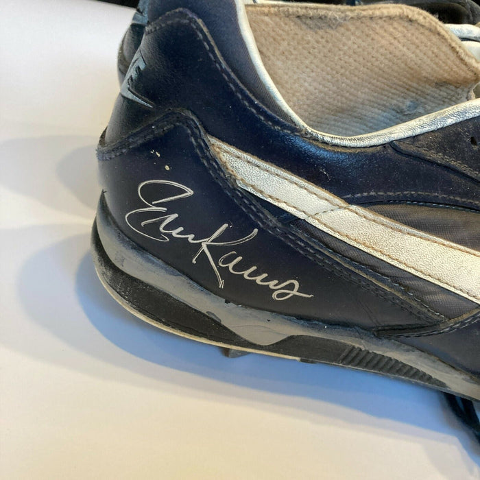 Eric Karros Signed Rookie Game Used Baseball Cleats Los Angeles Dodgers JSA COA