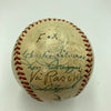 Satchel Paige Mickey Mantle 1952 All Star Game Team Signed Baseball JSA COA