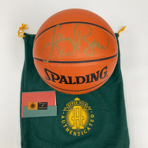 Larry Bird Signed Spalding Official NBA Game Basketball UDA Upper Deck COA