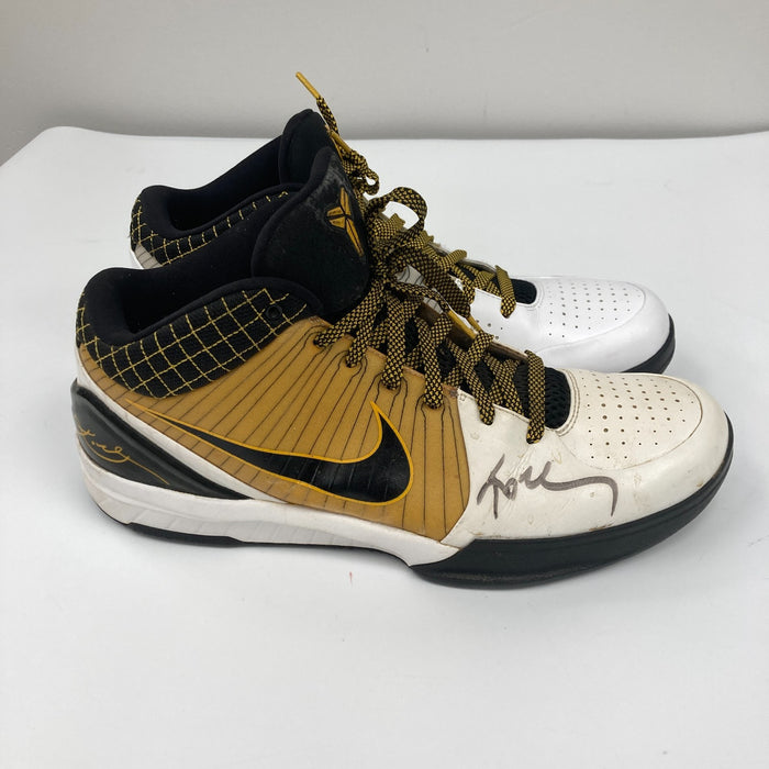 Kobe Bryant 2009 Dual Signed Game Used Kobe IV PE Sneakers Shoes PSA DNA & LOP