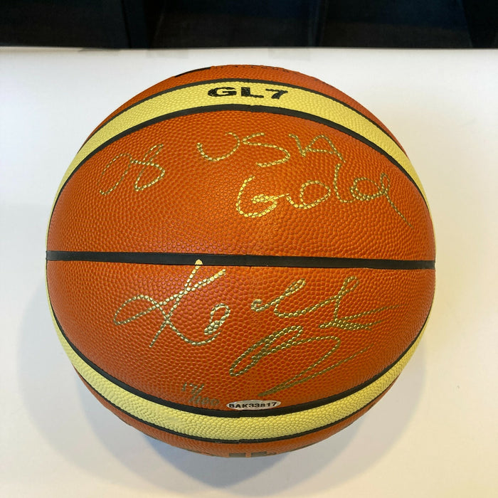 Kobe Bryant "2008 USA Gold" Signed Official Olympics FIBA Basketball UDA & JSA