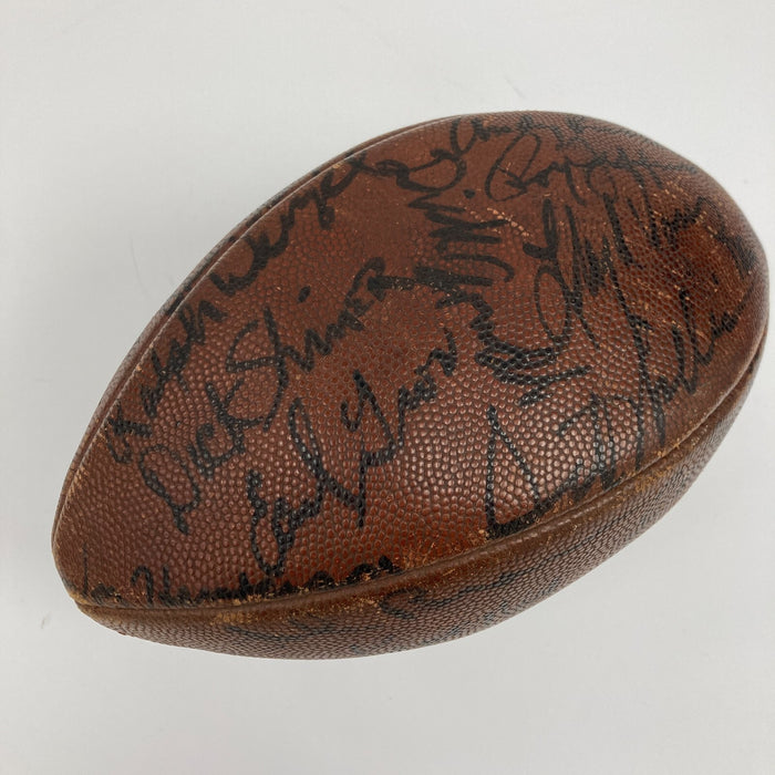 1969 Pittsburgh Steelers Team Signed Wilson NFL Game Football JSA COA