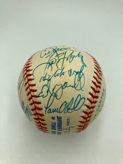 1999 NY Yankees World Series Champs Team Signed Baseball Derek Jeter JSA COA