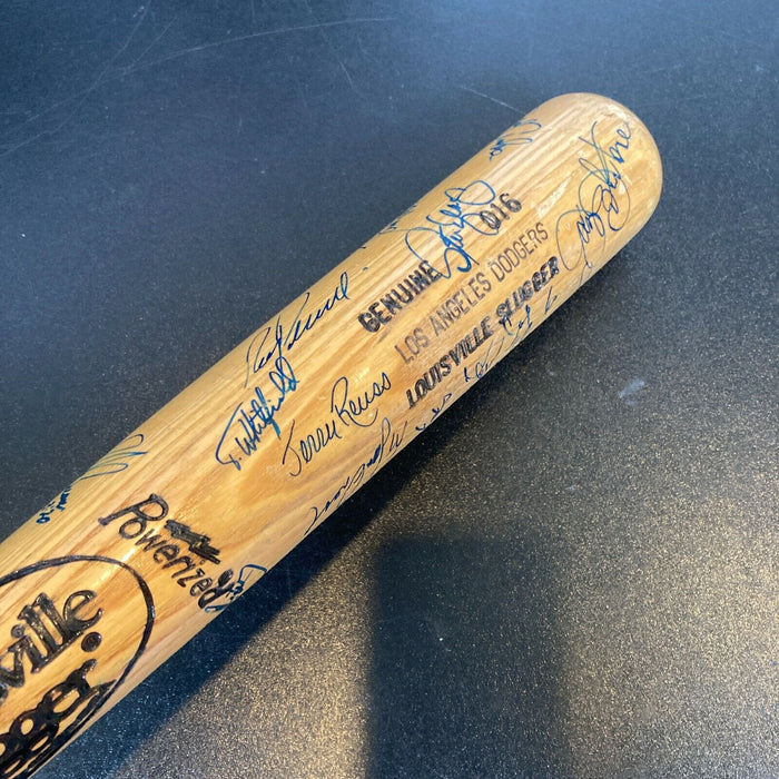 1985 Los Angeles Dodgers Team Signed Game Issued Baseball Bat JSA COA 14 Sigs