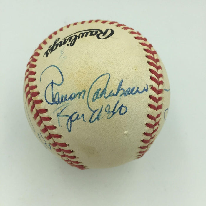 Rare 1993 Chipper Jones Pre Rookie Richmond Braves Team Signed Baseball JSA COA