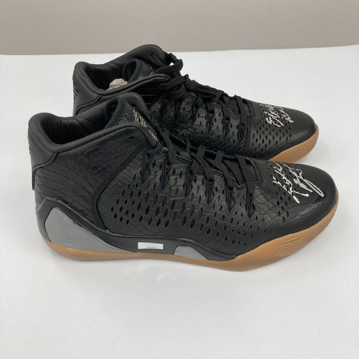 Kobe Bryant "Black Mamba" Signed Inscribed Nike Kobe IX Mid EXT Sneakers Panini