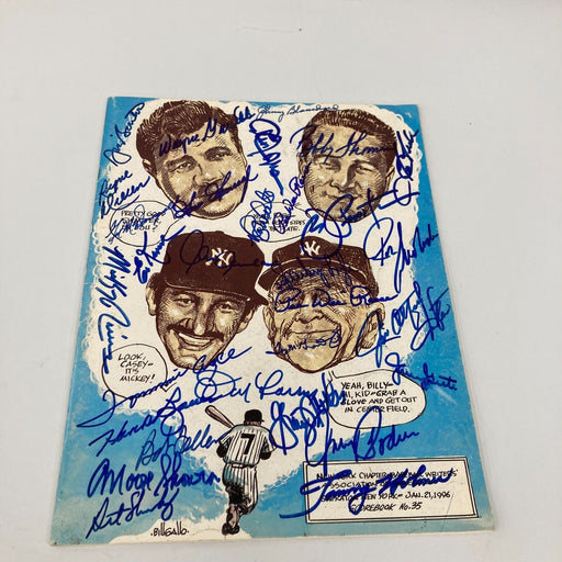 Hall Of Fame Multi Signed 1996 Baseball Program 61 Signatures PSA DNA