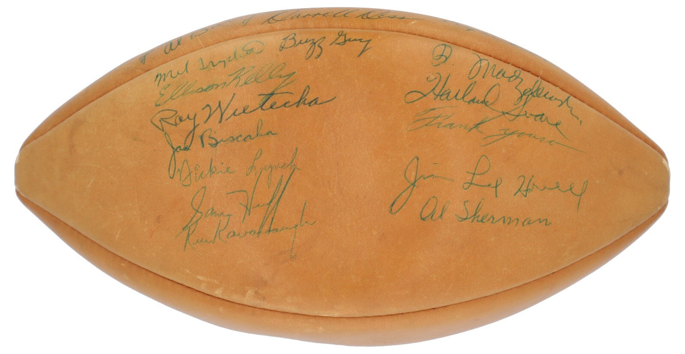 1959 New York Giants Eastern Division Champions Team-Signed Football JSA COA