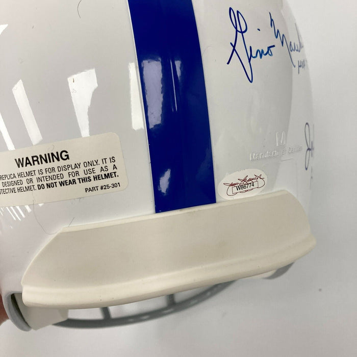 Art Donovan Lenny Moore Raymond Berry Mackey Signed Colts Full Size Helmet JSA