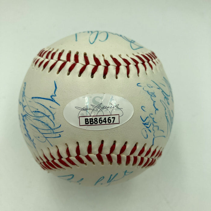 1996 New York Yankees World Series Champs Team Signed Baseball With JSA COA