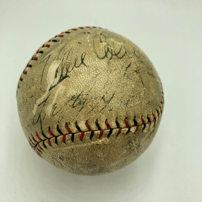 Babe Ruth Lou Gehrig Jimmie Foxx George Sisler Eddie Collins Signed Baseball PSA