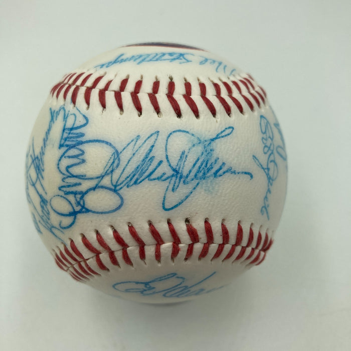 Vintage 1986 New York Mets World Series Champs Team Signed Baseball JSA COA