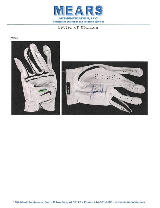 Tiger Woods Match Worn Game Used Signed Nike Golf Glove MEARS & Beckett COA