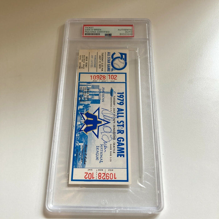 Dan O'brien Signed Autographed 1979 All Star Game Ticket PSA DNA