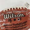 1968 New York Jets Super Bowl Champs Team Signed Wilson Football Beckett COA