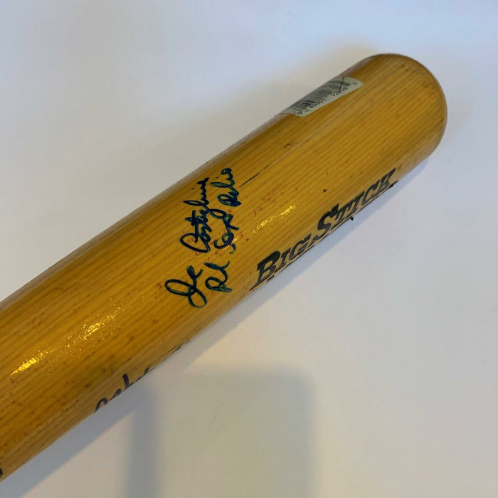 Richie Ashburn Bob Wolff Milo Hamilton Mccarver MLB Announcers Signed Bat JSA
