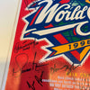 1998 Yankees Team Signed 14x18 Jumbo World Series Ticket Mariano Rivera Posada