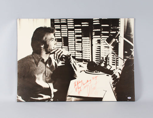 Historic Clint Eastwood Signed Large 24x34 Play Misty For Me Photo PSA DNA COA