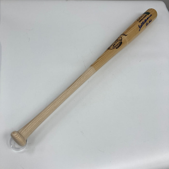 MINT Ted Williams "The Kid" Signed Inscribed Game Model Baseball Bat JSA COA