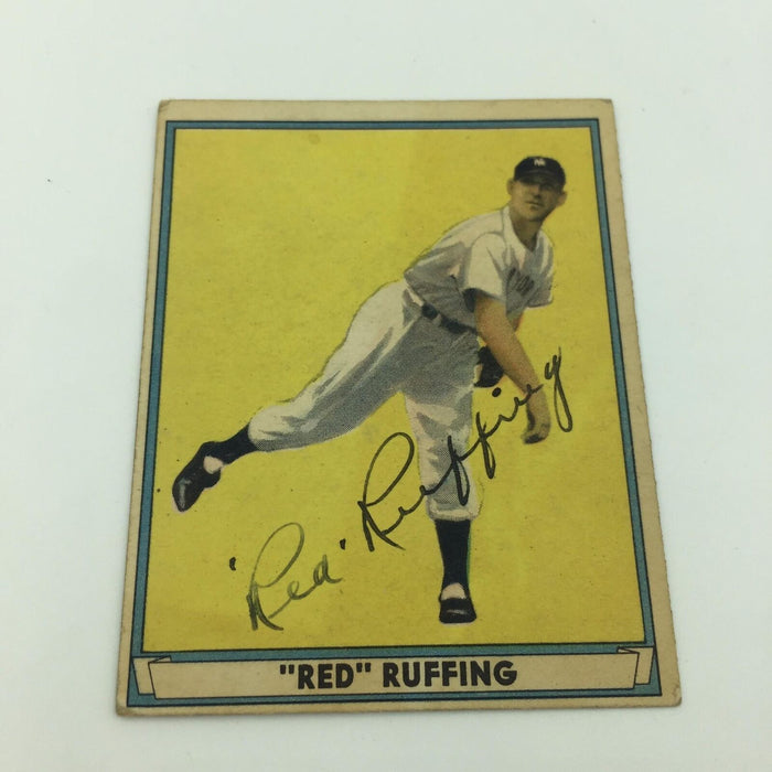 Rare Red Ruffing Signed Autographed 1941 Play Ball Baseball Card With JSA COA