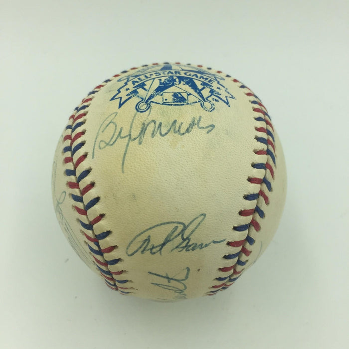 1995 All Star Game Team Signed Baseball Kirby Puckett Cal Ripken Jr SGC COA