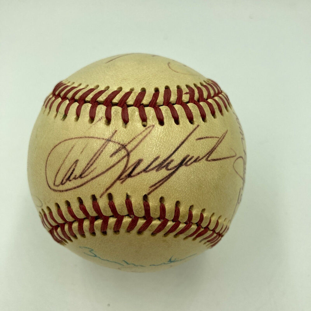 1971 All Star Game Team Signed Baseball Carl Yastrzemski Brooks Robinson JSA