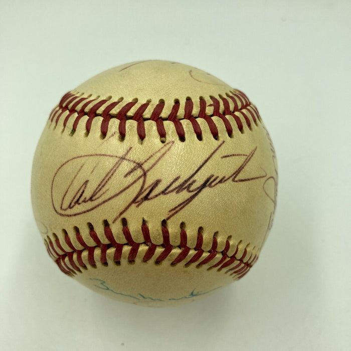 1971 All Star Game Team Signed Baseball Carl Yastrzemski Brooks Robinson JSA