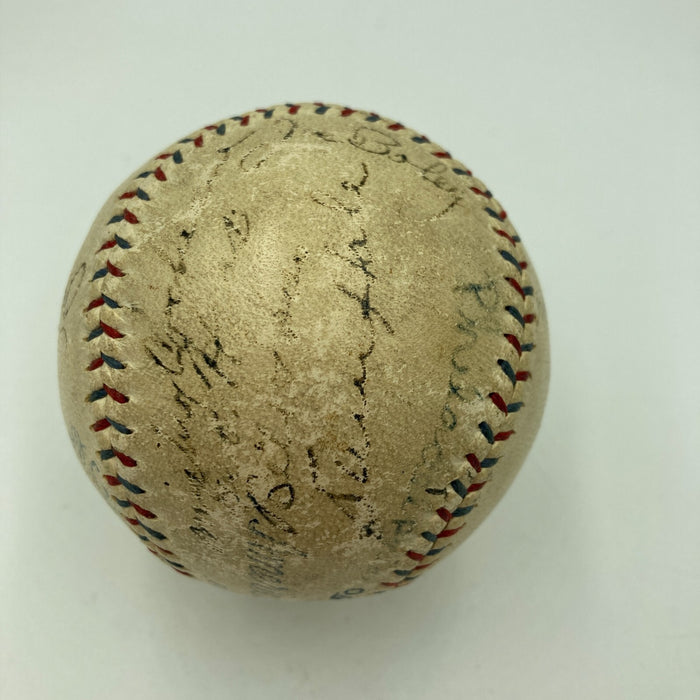 Eddie Collins Al Simmons Cochrane 1929 A's W.S Champs Team Signed Baseball JSA